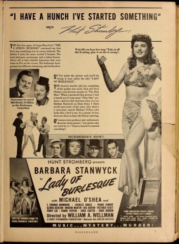 Lady of Burlesque: Barbara Stanwyck